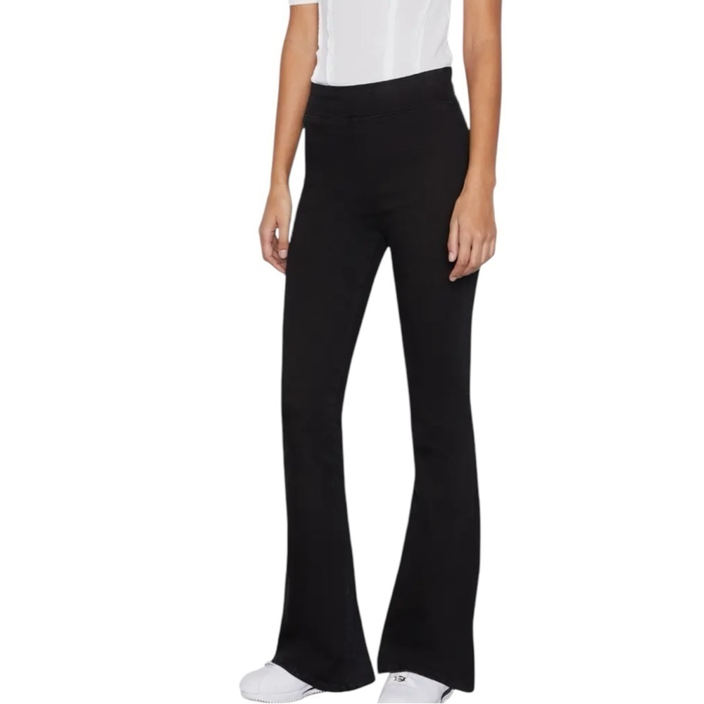 Frame The Jetset Flare Jeans Sheen Noir Black 2 High‎ Rise
